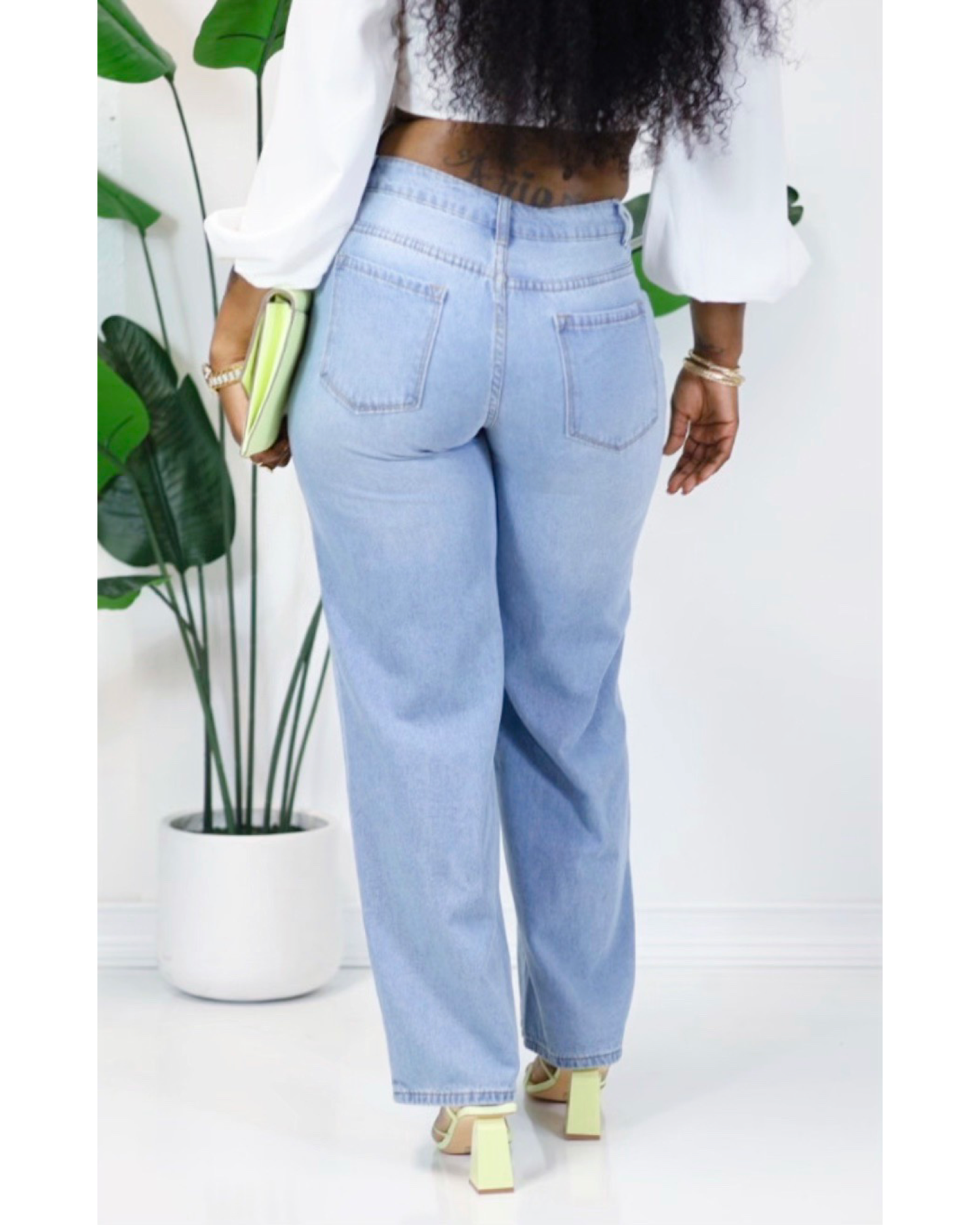 Distressed Mom Jeans