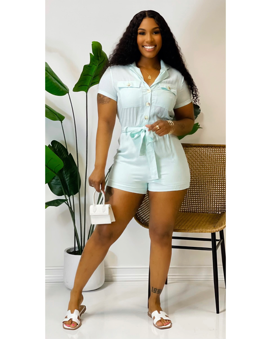 Mint Pastel Romper