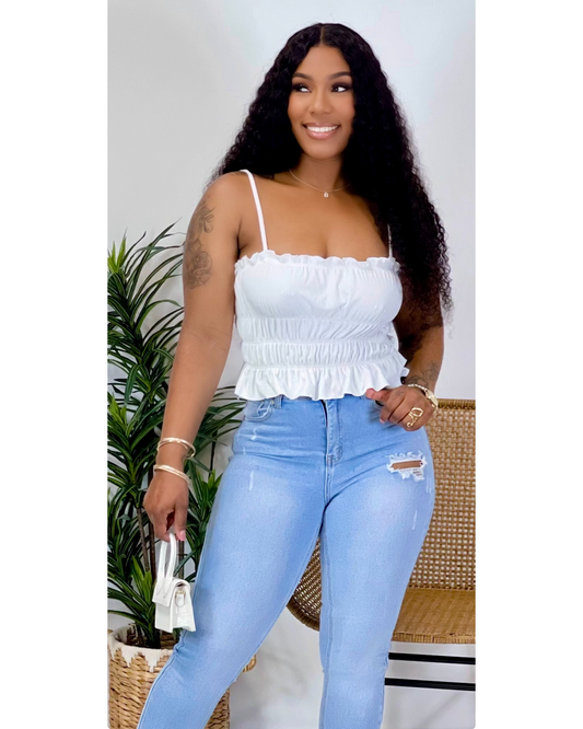 Baby Doll Top (White)