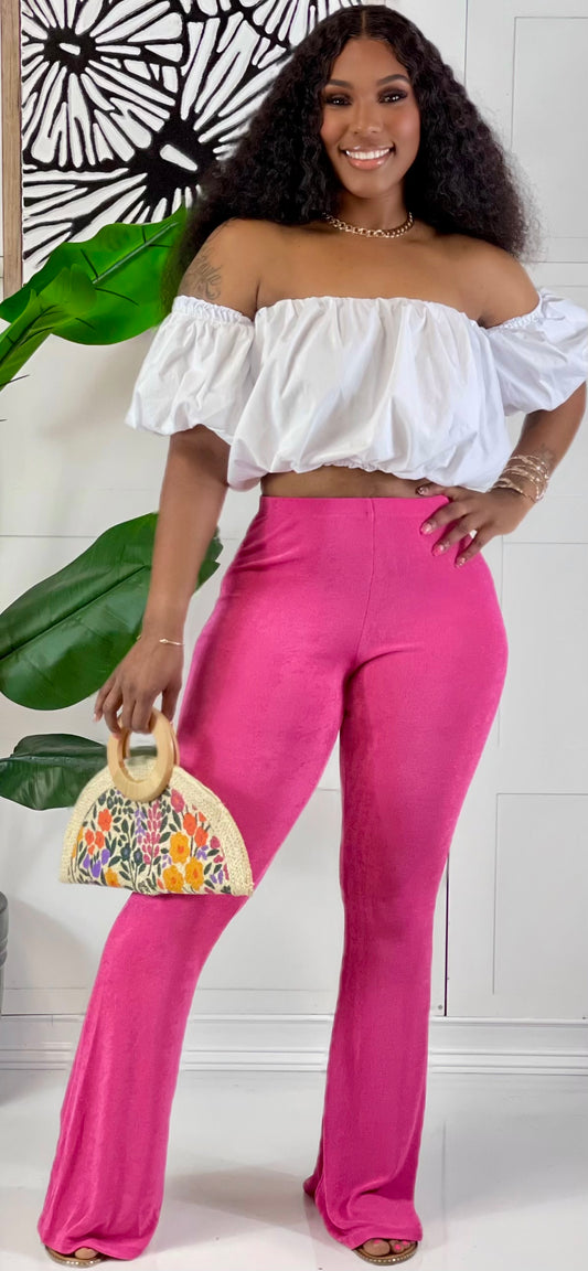 Bubblegum Flare Pants