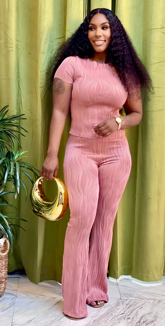 Pretty Flare  Set (Mauve)
