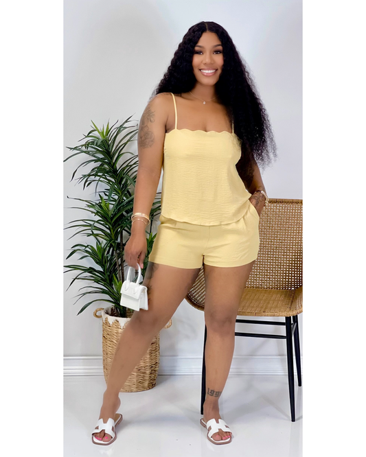 Spring Cami Set(vanilla)