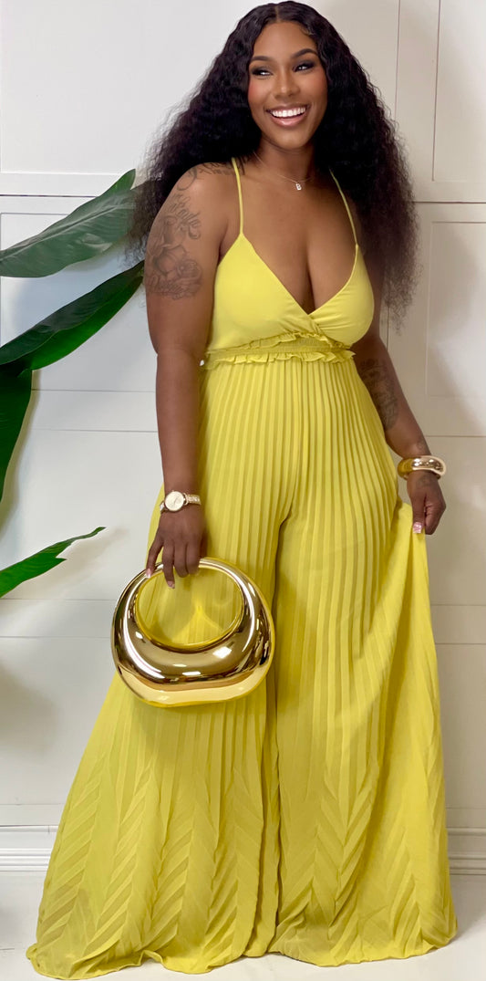 Just A Gurl Jumpsuit(Lime)
